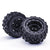 2PCS ZD Racing MT16 1/16 RC Car Parts Tires Wheels Rims Pre-Glued Vehicles Models Spare Accessories 16026