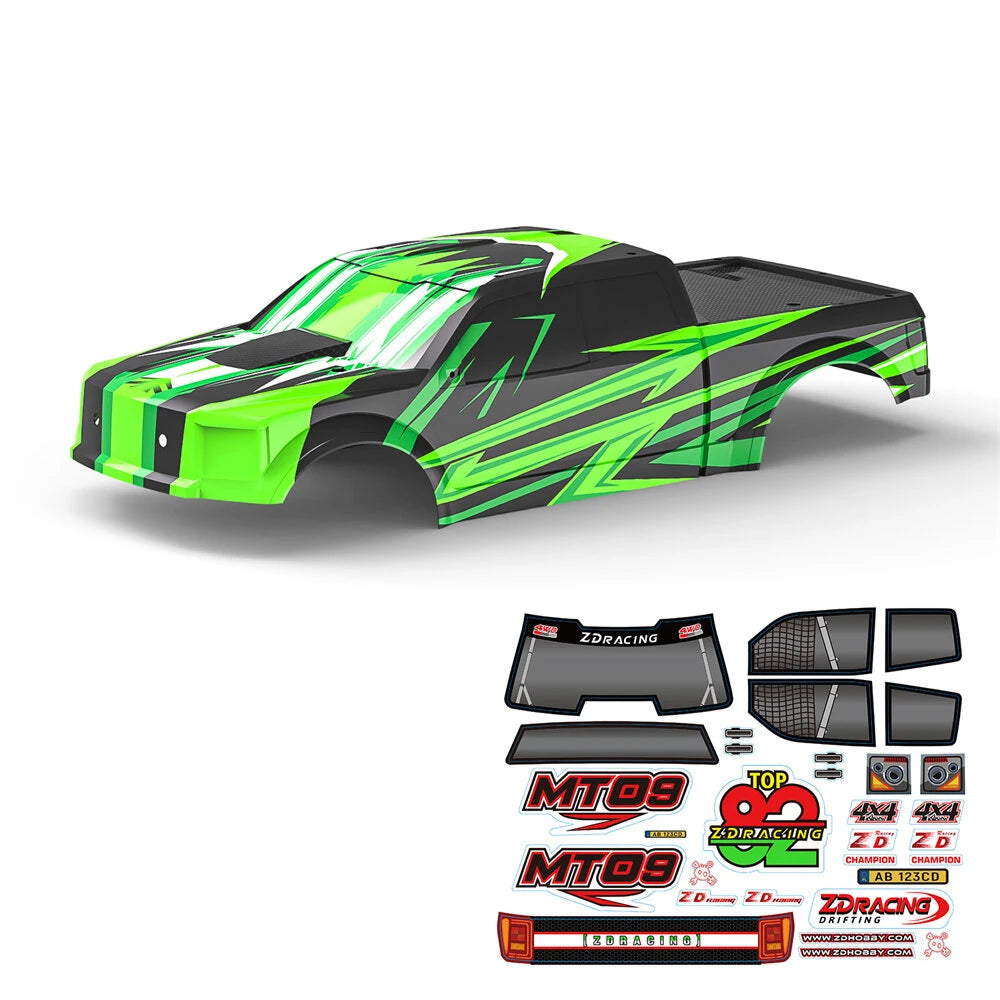 ZD Racing MT09 1/7 Brushless Monster Truck RC Car Parts Body Shell w/ Sticker Vehicles Models Spare Accessories 09059 09060