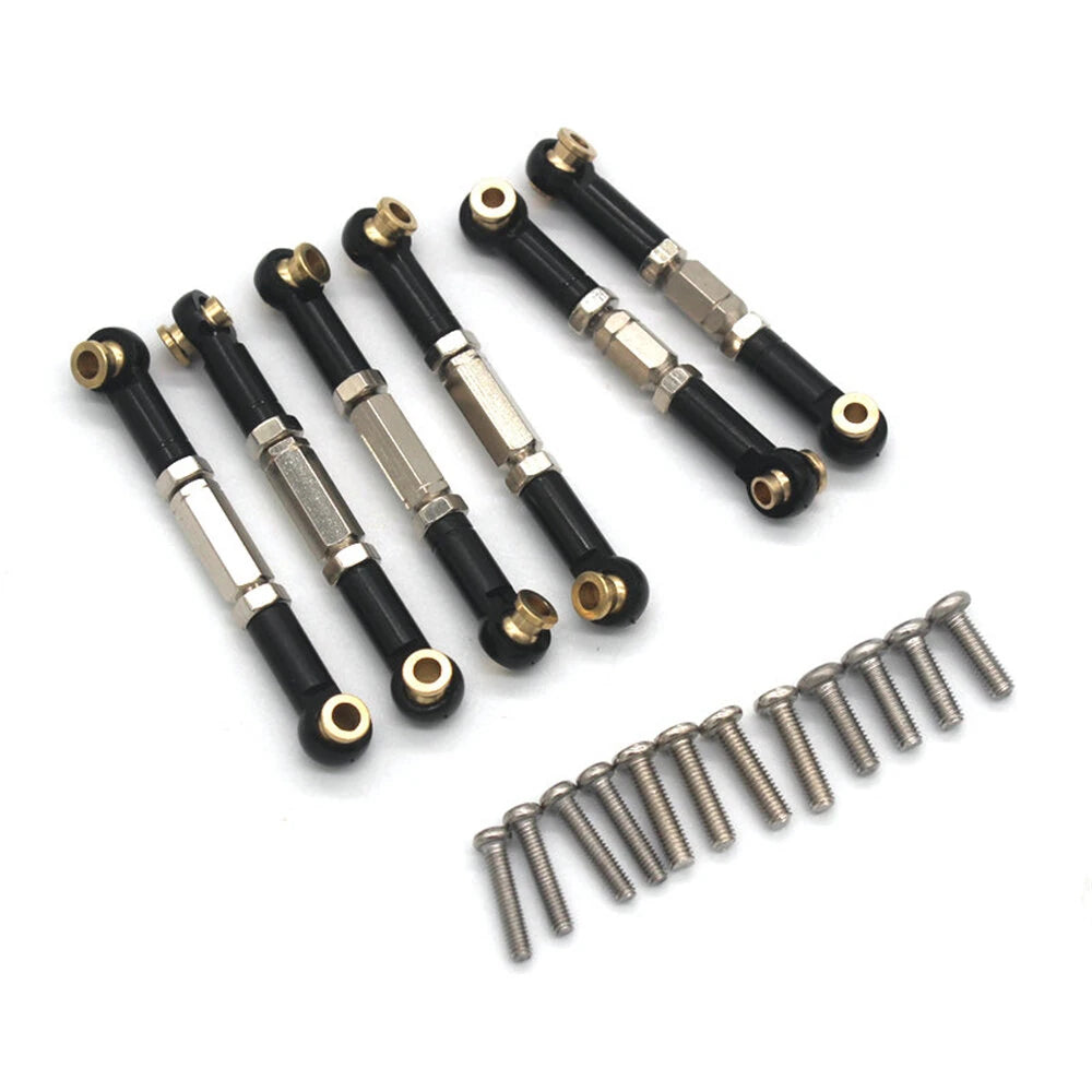 Upgraded Metal Parts Adjustable Tie Rod for Gladiator 1/14 ZD Racing MT16 BX12 X12S JIUSI MT14R PT14R RC Cars Vehicles Models Spare Parts Accessories