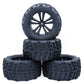 4PCS ZD Racing 1/10 Truck Universal Wheel Tire for HPI HSP Savage XS TM Flux RC Car Parts
