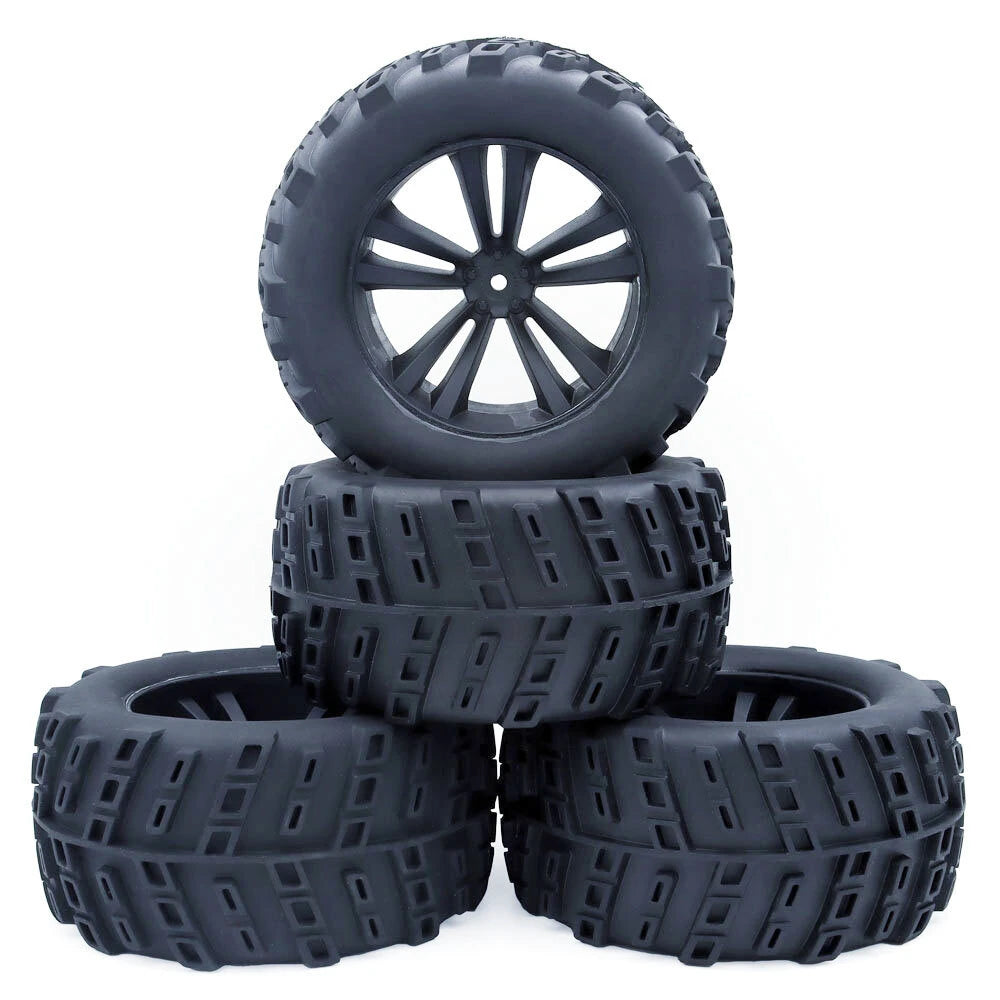 4PCS ZD Racing 1/10 Truck Universal Wheel Tire for HPI HSP Savage XS TM Flux RC Car Parts