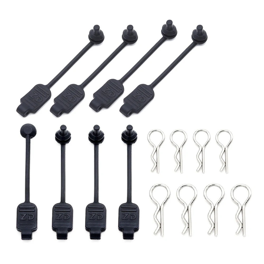 8PCS RC Car Body Clip Rubber Retainer Shell Fixed Buckle Lock 8301 for Arrma Losi ZD Racing 1/8 1/10 1/16 Vehicles Models Parts