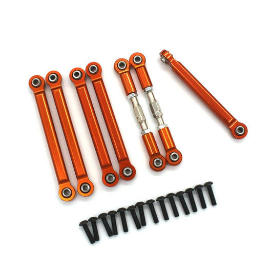 7PCS Pull Rods For ZD Racing DBX-10 1/10 Rc Car Metal Whole Vehicle Parts