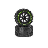 2PCS ZD Racing MT09 1/7 Brushless Monster Truck RC Car Parts Wheels Tires Wheelie Bar Assembly Vehicles Models Spare Accessories 09009 09049