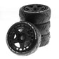 4PCS Rally On-Road Tires Wheels 17mm Hex for ARRMA ZD Racing HSP HNR X3GT 1/7 1/8 RC Car Vehicles Model Parts