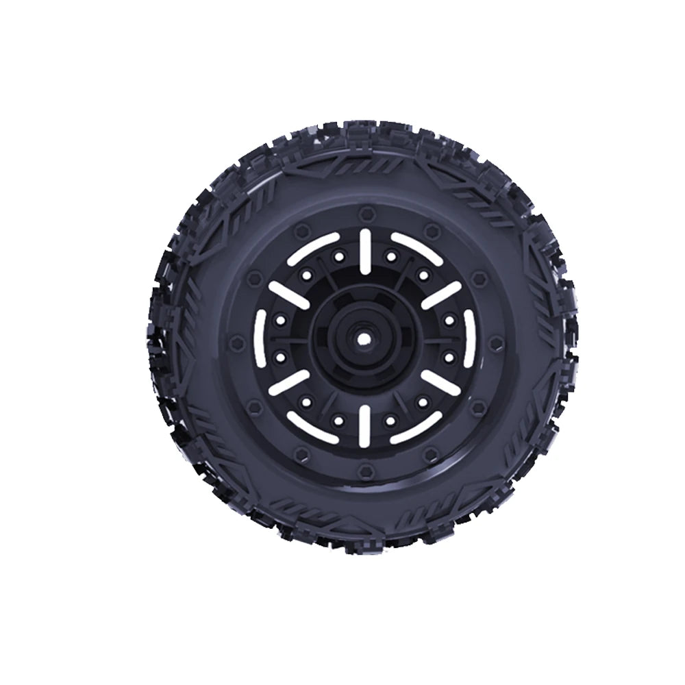 2PCS ZD Racing MT16 1/16 RC Car Parts Tires Wheels Rims Pre-Glued Vehicles Models Spare Accessories 16026