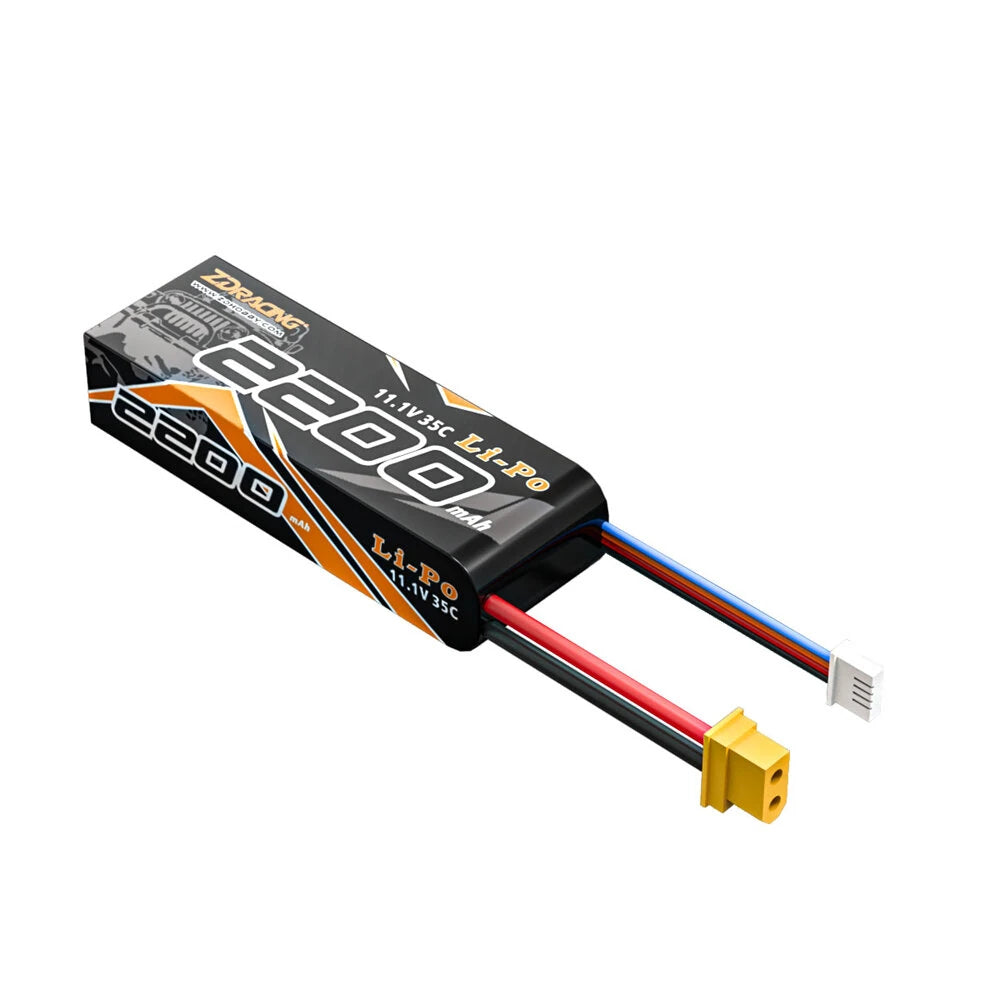 ZD Racing MT16 1/16 RC Car Parts 11.1V 2200mAh 35C 3S Lipo Battery XT60 Plug Vehicles Models Spare Accessories 16074