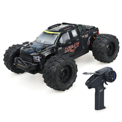 ZD Racing MT16 RTR 1/16 2.4G 4WD 80km/h Fast Brushless RC Car 3S Desert Monster Off-Road Truck Alloy Chassis LED Light Full Proportional Vehicles Models Toys Oil Filled Shocks