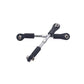 2PCS ZD Racing 8124 Metal 75-85mm Steering Rod for 9116 08427 1/8 Rc Car Model Parts