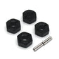 4PCS Upgraded Metal Parts Hexagonal Adapter for 1/14 ZD Racing MT16 Rlaarlo JIUSI MT14R PT14R RC Cars Vehicles Models Spare Accessories