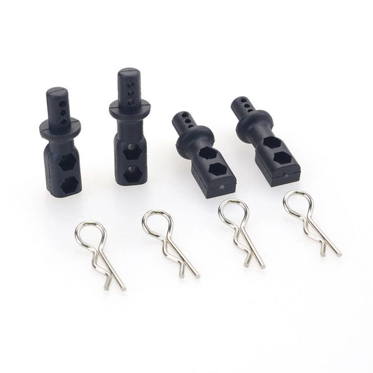 ZD Racing 8185 RC Car Body Mount Posts with Shell Clips Set for 9021 V3 Truggy 1/8 Vehicles Parts