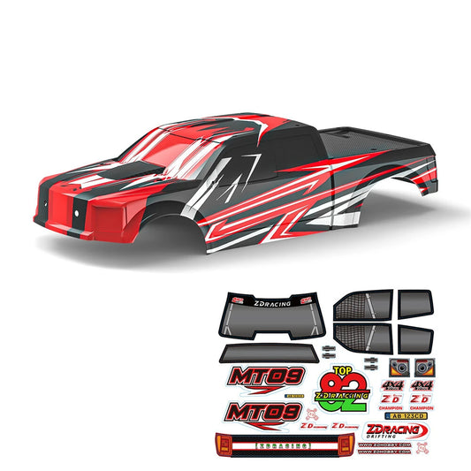 ZD Racing MT09 1/7 Brushless Monster Truck RC Car Parts Body Shell w/ Sticker Vehicles Models Spare Accessories 09059 09060