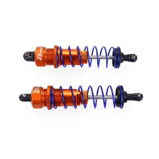 2PCS ZD Racing 7359 Alloy Oil Filled Rear Shock Damper Absorber for 1/10 HSP Redcat Hongnor LRP HPI Hobao