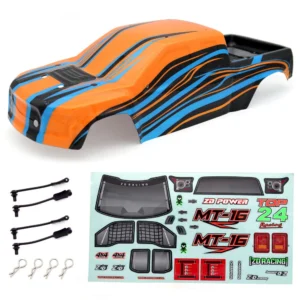 zd racing mt16 1/16 rc car parts pvc body shell w/ sticker sheet vehicles models spare accessories 16030 16030 1